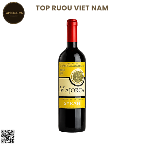 Vang Đỏ Majorca (Tem Vàng) - Tây Ban Nha - Shiraz - 13,5% - 750ml