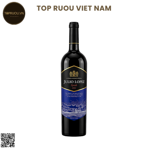 Rượu Vang Đỏ Julio Lopez - Chile - Shiraz - 13,5% - 750ml