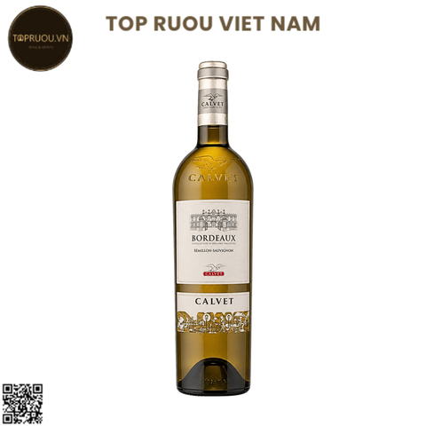 Rượu Vang Trắng Calvet Sauvignon Blanc - Pháp - Sauvignon Blanc - 12% - 750ml
