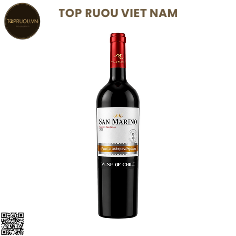 Rượu Vang Đỏ San Marino - Chile - Cabernet Sauvignon - 13,5% - 750ml