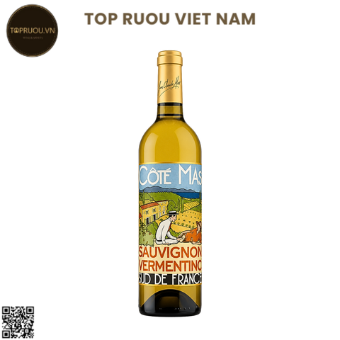 Rượu Vang Trắng Côté Mas Rouge Du Midi - Pháp - Sauvignon Blanc ,Vermentino - 13.5% - 750ml