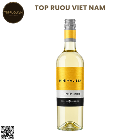 Vang trắng Bodega Argento Minimalista – Argentina – Pinot Grigio – 12.5% – 750ml