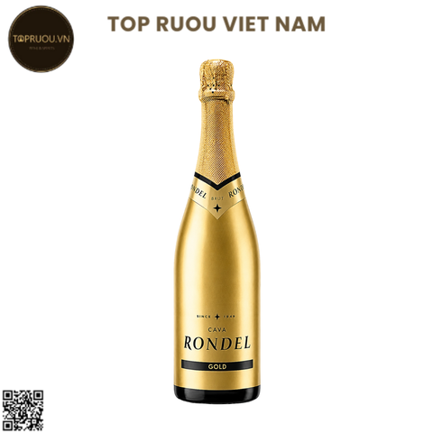 Vang Nổ Rondel Gold Semi Seco DO Cava - Tây Ban Nha - Macabeo, Parellada, Xarel·lo - 11,5% - 750ml