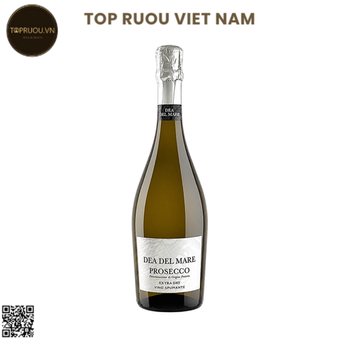 Vang nổ Dea Del Mare Vino Spumante Extra Dry Prosecco DOP - Ý - Glera - 11% - 750ml