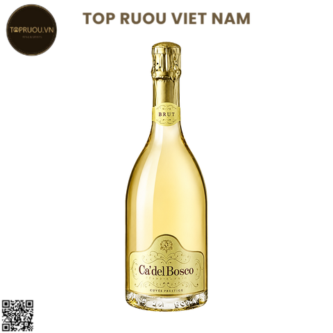 Vang Nổ Ca' Del Bosco Cuvee Prestige Brut Franciacorta DOCG - Ý - Chardonnay, Pinot Blanc, Pinot Noir - 12,5% - 750ml