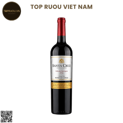 Vang Đỏ Santa Cruz - Chile - Cabernet Sauvignon - 13,5% - 750ml