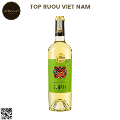 Rượu Vang Trắng Kunzza - Chile - Sauvignon Blanc - 12% - 750ml