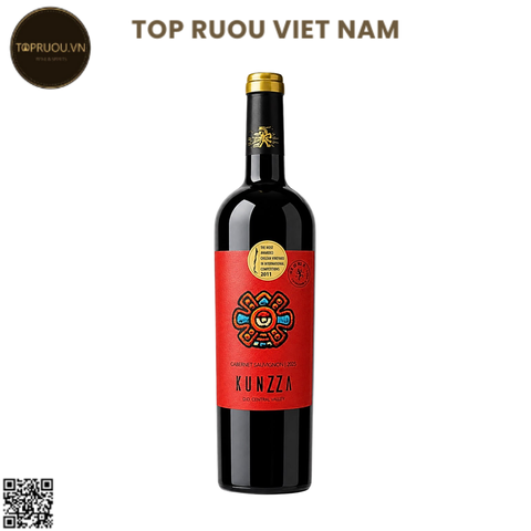 Rượu Vang Đỏ Kunzza - Chile - Cabernet Sauvignon - 13,5% - 750ml