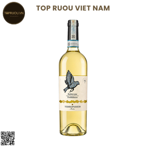 Rượu Vang Trắng Terre Passeri Rubicone Trebbiano - Ý - Trebbiano - 11% - 750ml