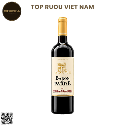Vang Đỏ Baron De Parre - Pháp - Merlot - 13,5% - 750ml