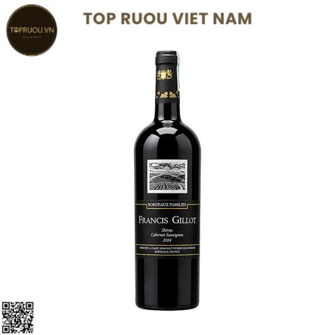 Vang Đỏ Francis Gillot - Pháp - Shiraz, Cabernet Savignon - 13,5% - 750ml