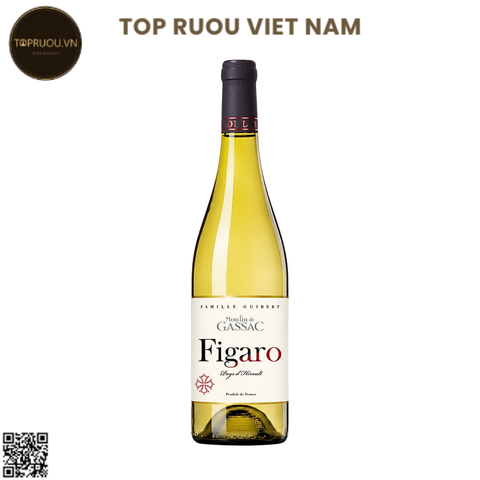 Rượu Vang Trắng Moulin de Gassac Figaro, IGP Pays d'Herault France - Pháp - Terret, Carignan Blanc - 12% - 750ml