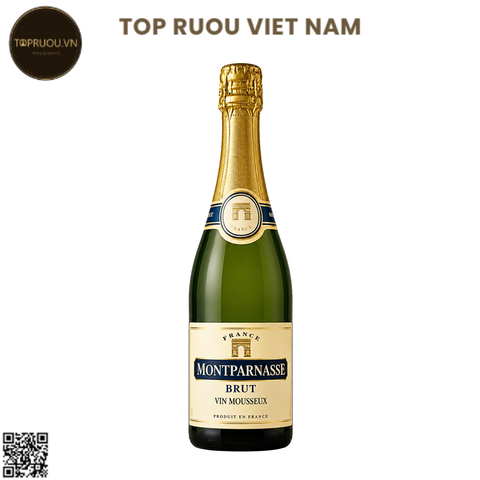 Vang Nổ Montparnasse Vin Mousseux Brut - Pháp - Blended - 11% - 750ml