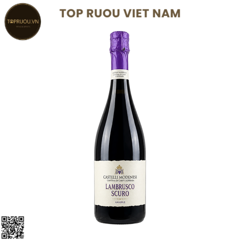 Vang Nổ Castelli Mod Lambrus Scuro Amabile - Ý - Blended - 8% - 750ml