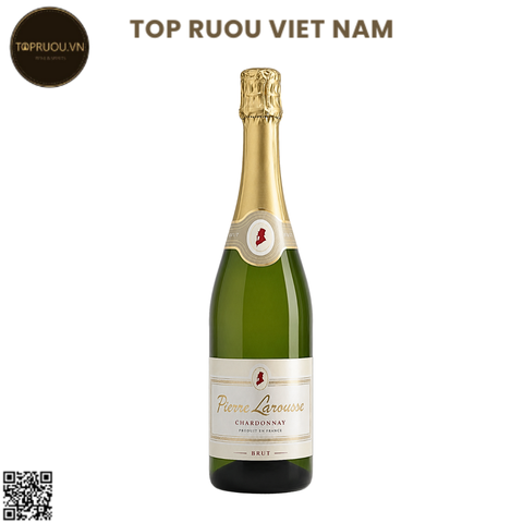 Vang Nổ Pierre Larousse Chardonnay Sparkling Wine - Pháp - Chardonnay - 12,5% - 750ml