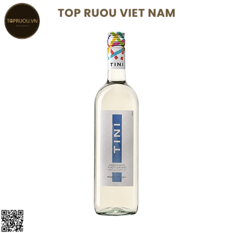 Rượu Vang Trắng Tini Grecanico Pinot Grigio Terre Siciliane - Ý - Grecanico, Pinot Grigio - 12% - 750ml