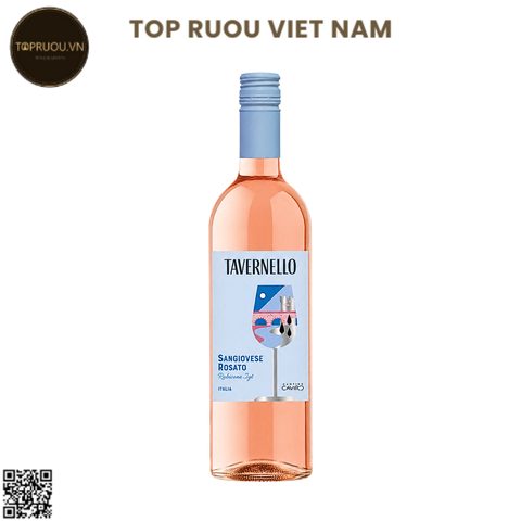 Rượu Vang Hồng Tavernello Rosato Rubicone - Ý - Sangiovese - 12% - 750ml
