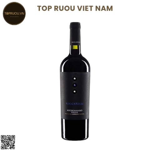 Rượu Vang Đỏ Luccarelli Negroamaro Puglia - Ý - Negroamaro - 13.5% - 750ml