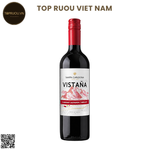 Rượu Vang Đỏ Santa Carolina Vistana - Chile - Cabernet Sauvignon, Merlot - 13% - 750ml
