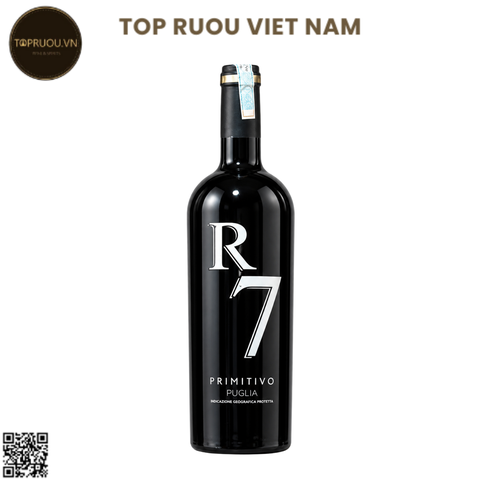Rượu Vang Đỏ R7 Gold Primitivo Limited Edition - Ý - Puglia - 15% - 750ml
