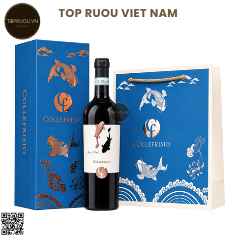 Hộp Rượu Đơn Vang Đỏ Collefrisio In & Out (Cá Chép Vàng) - Ý - Montepulciano - 14% - 750ml