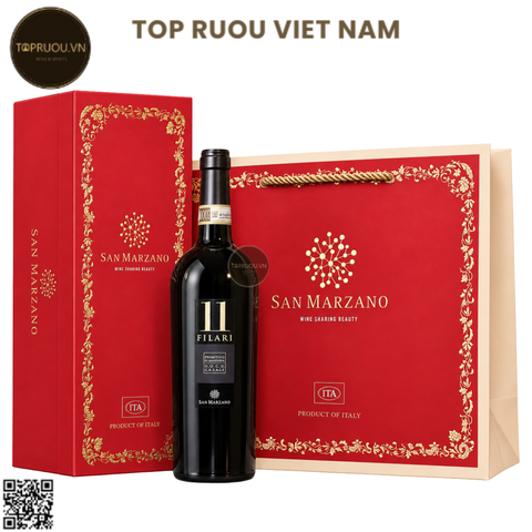 Hộp Rượu Đơn Vang Đỏ 11 Filari Primitivo di Manduria - Ý - Primitivo - 13.5% - 750ml