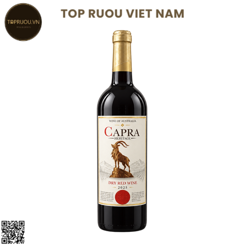 Rượu Vang Đỏ Capra Heritage - Úc - Blended - 13% - 750ml