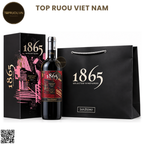 Hộp Rượu Đơn Vang Đỏ 1865 Selected Heritage Blend - Chile - Cabernet Sauvignon, Syrah, Merlot, Malbec, Cabernet Franc, Petit Verdot - 14% - 750ml
