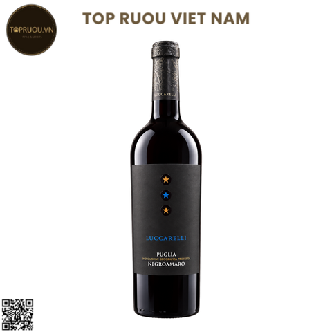 Rượu Vang Đỏ Luccarelli Negroamaro Puglia - Ý - Negroamaro - 13.5% - 750ml