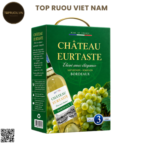 Vang Túi Trắng Chauteau Eurtaste Bordeaux - 3000ml - 12% - Pháp
