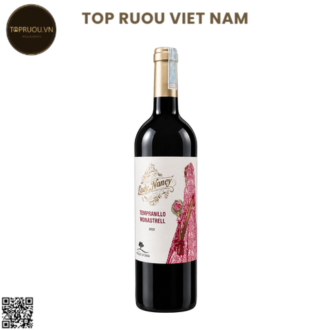 Rượu Vang Đỏ Lady Nancy Tempranillo Monastrell DO Valencia - Tây Ban Nha -  Tempranillo, Monastrell - 14% - 750ml