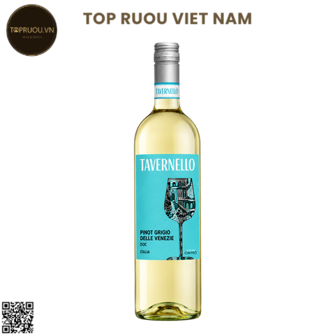 Rượu Vang Trắng Tavernello Delle Venezie - Ý - Pinot Grigio - 12% - 750ml