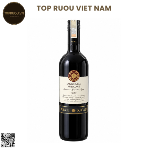 Rượu Vang Đỏ Abati Regali Rubicone - Ý - Sangiovese - 12,5% - 750ml