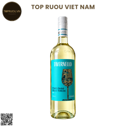 Rượu Vang Trắng Tavernello Delle Venezie - Ý - Pinot Grigio - 12% - 750ml