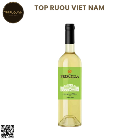 Rượu Vang Trắng Priscilla - Chile - Sauvignon Blanc - 13% - 750ml