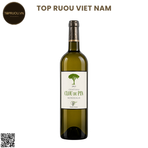 Rượu Vang Trắng Chateau Clou du Pin Bordeaux Blanc - Pháp - Semillion, Sauvignon Blanc - 12% - 750ml