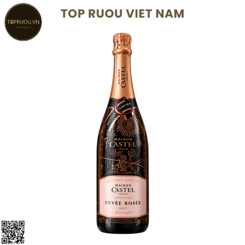 Vang Nổ Hồng Maison Castel Cuvee Blanche Sparkling Rose Brut (Limited Edition) - Pháp - Pinot Noir - 12% - 750ml