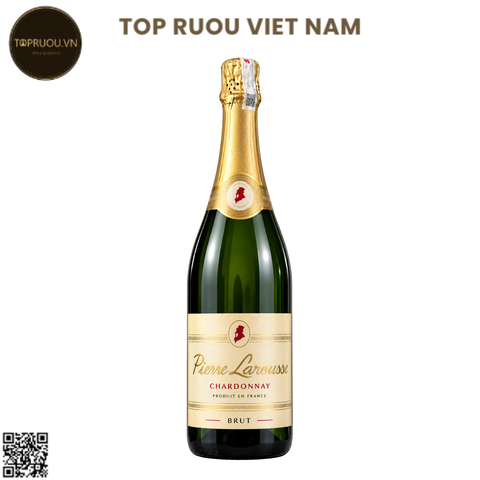 Vang Nổ Pierre Larousse Chardonnay Sparkling Wine - Pháp - Chardonnay - 12,5% - 750ml