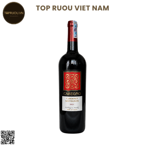 Vang Đỏ Cabegno - Chile - Cabernet Sauvignon - 13,5% - 750ml