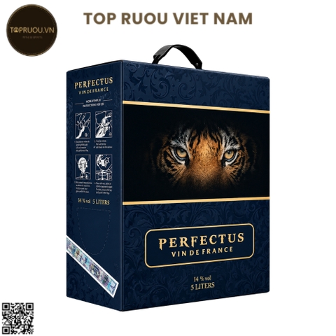 Rượu Vang Túi Đỏ Perfectus Vin De France - 5000ml - 14% - Pháp