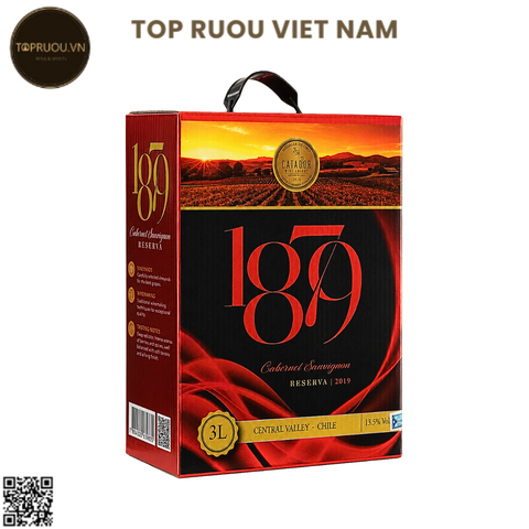 Rượu Vang Túi 1879 Reserva - Chile - Cabernet Sauvignon - 14% - 3000ml