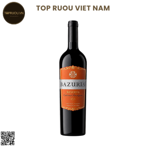 Vang Đỏ Bazuria Cabernet sauvignon 750ml - 13,5% -Chile
