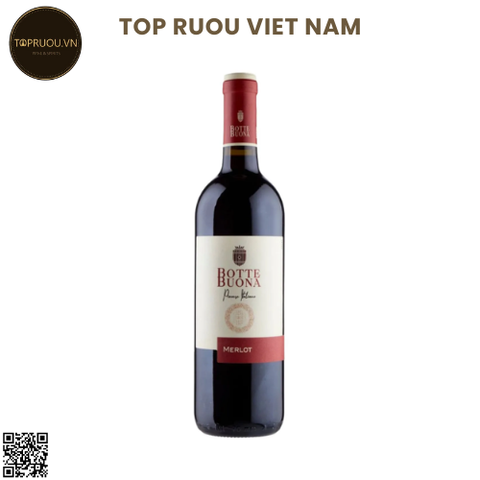 Vang Đỏ Botte Buona Merlot - Ý -  Merlot - 12% - 750ml