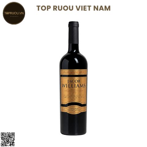 Rượu Vang Đỏ Jacob Wiliam - Tây Ban Nha - Cabernet Sauvignon - 13.5% - 750ml