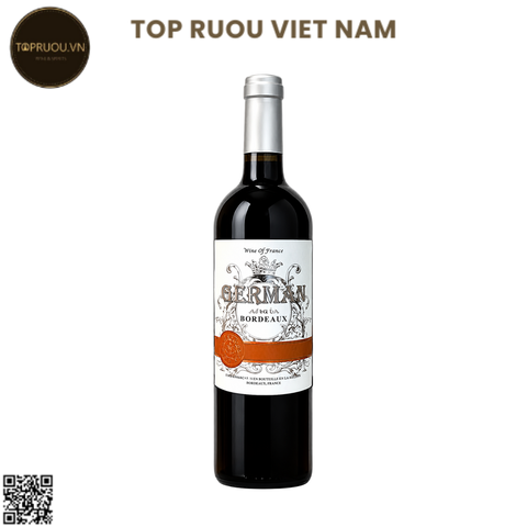 Vang Đỏ German - Pháp - Merlot - 13,5% - 750ml