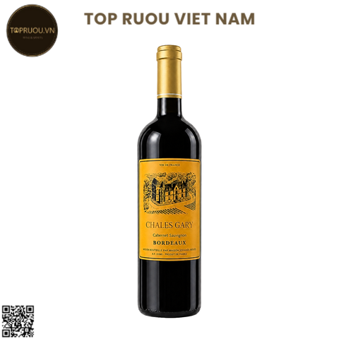 Rượu Vang Đỏ Chales Gary - Pháp - Cabernet Sauvignon - 13,5% - 750ml
