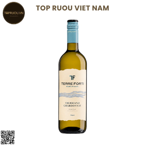 Vang Trắng Terre Forti Trebbiano Chardonnay - Ý - 12% - Trebbiano, Chardonnay - 750ml
