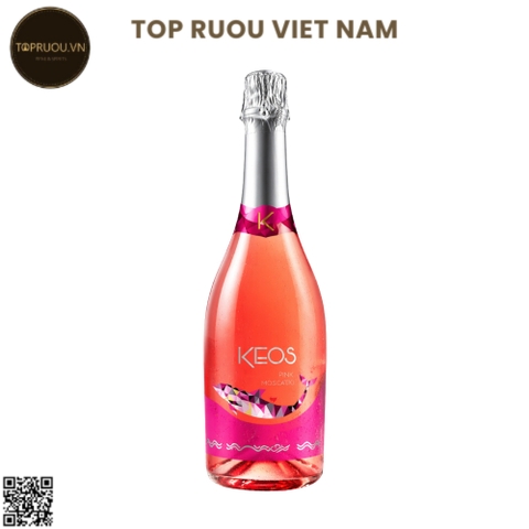 Vang Nổ Sparkling Keos Pink - Tây Ban Nha - Moscato - 5.5% - 750ml