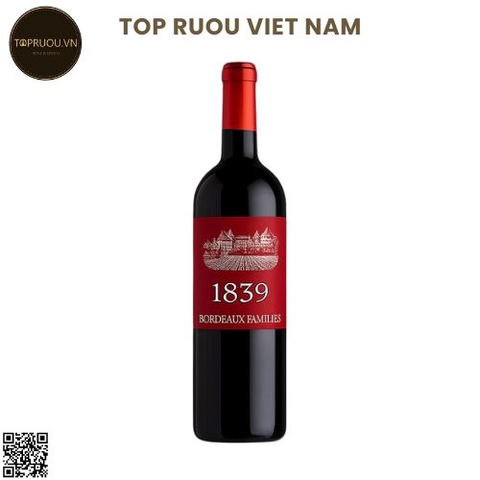 Vang Đỏ 1839 Bordeaux - 750ml - 13,5% - Pháp