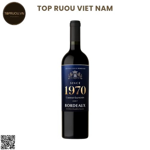 Vang Đỏ 1970 Bordeaux - 750ml - 13,5% - Pháp - Cabernet Sauvignon & Merlot  